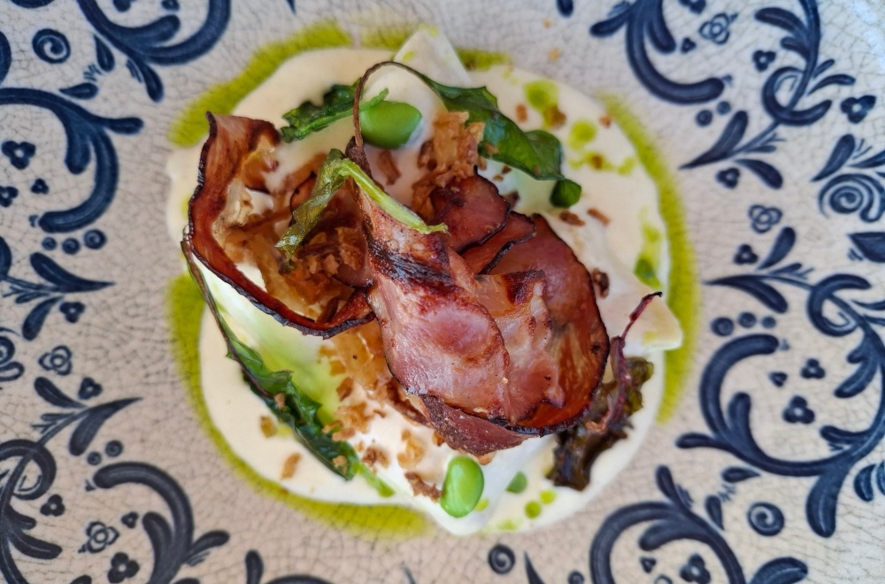 Rezept von Niki im Hafen: Štrukli mit burgenländischen Speckchips